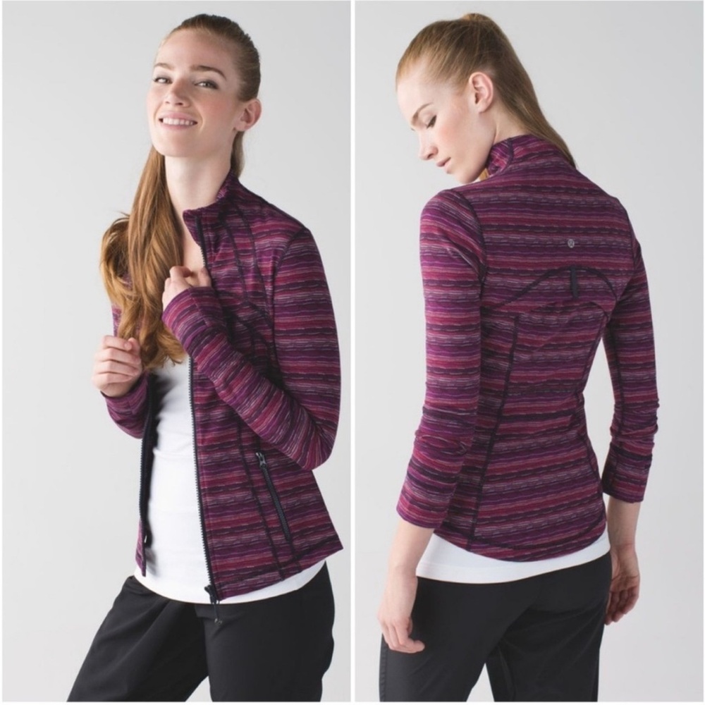 lululemon athletica Purple Striped Jacket